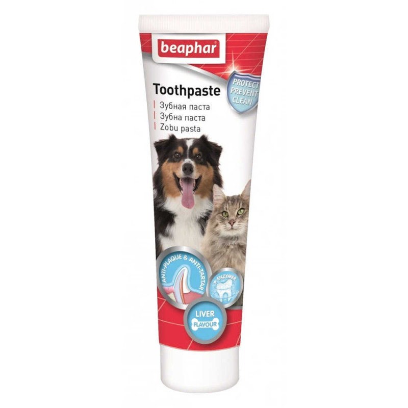 Зубна паста Beaphar Toothpaste Liver зі смаком печінки для собак і котів, 100 мл