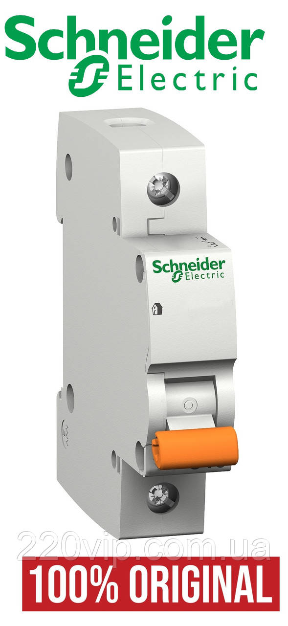 1P 32А C SCHNEIDER ELECTRIC 11206 однополюсний автоматичний вимикач модульний автомат Шнайдер (оригінал), фото 1