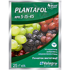 Добриво Plantafol plus Дозрівання плодів NPK 5.15.45 25 г Valagro