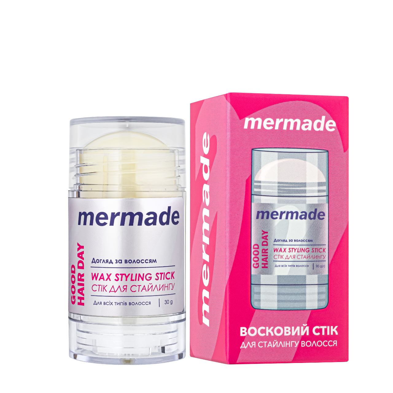 Віск-стік для укладання волосся Mermade Good Hair Day напівматовий 30 г