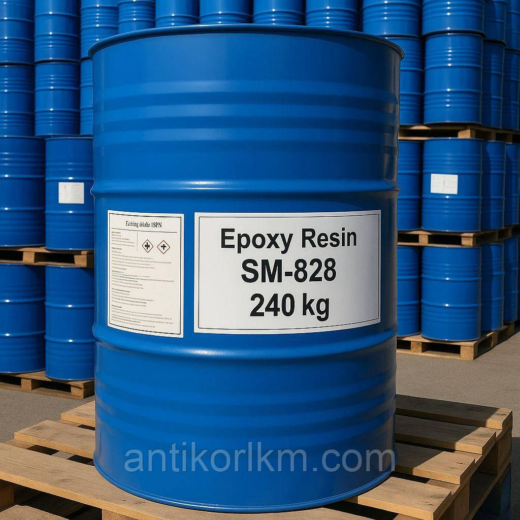 Епоксидна Смола SM828, Epoxy Resin 828, Прозора, Китай, 240 кг, фото 1