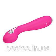 Вібратор з 12 режимами вібрації, 5 режимами електростимуляції та керуванням через додаток Pretty Love Hector Pink, фото 5