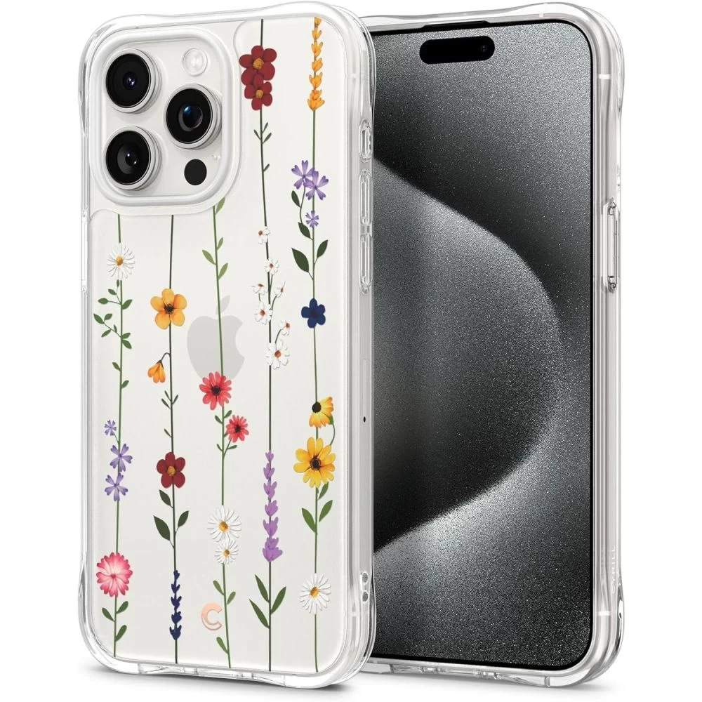 Чохол Spigen Cyrill UltraSheer MagSafe Flower Garden для iPhone 15 Pro Max ACS06625, фото 1