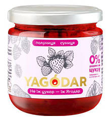 Полуничний джем без цукру із суницею для десертів і тостів Yagodar 210 г