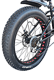 Велосипед фетбайк Hammer JUPITER FATBIKE 26", широкі колеса, чорно-червоний, фото 4