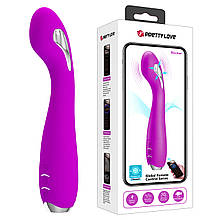 Вібратор з 12 режимами вібрації, 5 режимами електростимуляції та керуванням через додаток Pretty Love Hector Purple