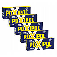 Клей епоксидний двокомпонентний POXIPOL 10 хвилин металевий 108 г / 70 мл 5 штук (7730716011610)