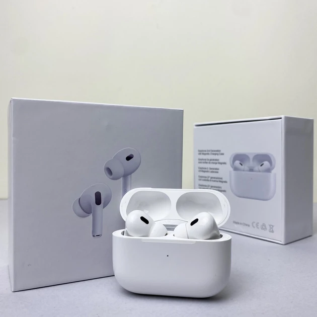 Бездротові навушники AirPods PRO 2 Bluetooth 5.0 Сенсорні з магнітним кейсом у стилі Аерподс AirPods білий