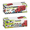 Ігровий набір іграшкова фура з розкладною трасою і пусковим механізмом, 6 машинок у комплекті, фото 4