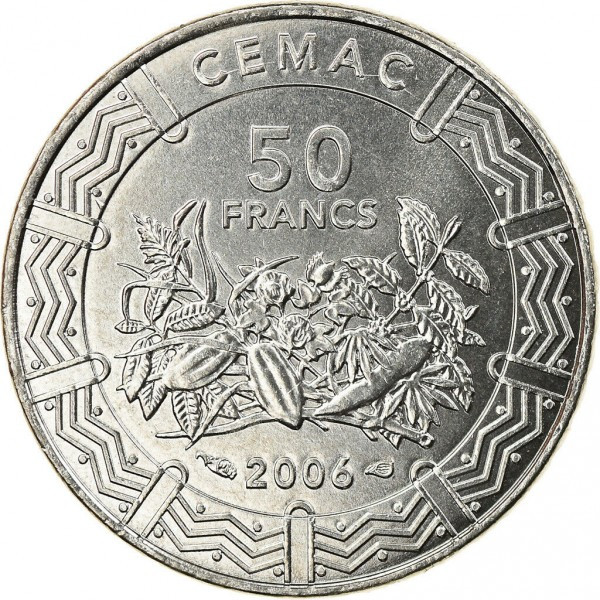 Центральна Африка (BEAC) 50 франків, 2006 рік №3471
