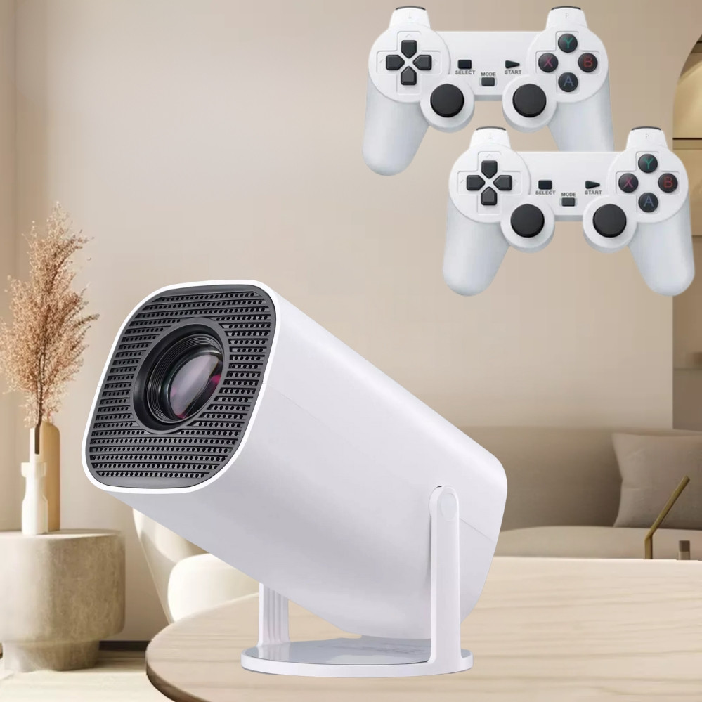 Ігровий проектор M300 MAX з 2 джойстиками Смарт проектор з іграми для домашнього кінотеатру, фото 1
