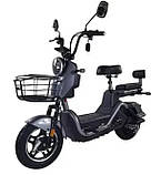 Електровелосипед двомісний Crosser CR2 600W 60V 20Ah Cірий, фото 3