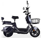 Електровелосипед двомісний Crosser CR2 600W 60V 20Ah Cірий, фото 5