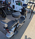 Електровелосипед двомісний Crosser CR2 600W 60V 20Ah Cірий, фото 7