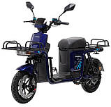 Електровелосипед Crosser Max 800 Вт 72v 20Ah Синій, фото 3