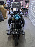 Тримісний електротрайк Crosser TR-1 акумулятор 600W 72V 20Ah Синій, фото 8