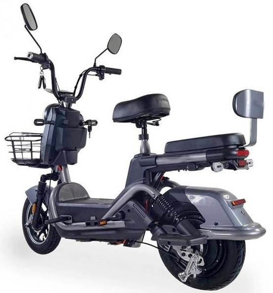 Електричний велоскутер двомісний Crosser CR2 600W 60V 20Ah Cірий