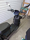Електричний велоскутер Crosser Max 800 Вт 72v 20Ah Синій, фото 4