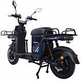 Електричний велоскутер Crosser Max 800 Вт 72v 20Ah Синій, фото 10