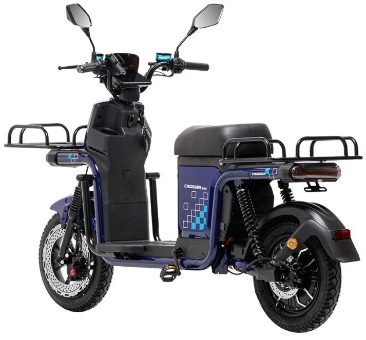 Електричний велоскутер Crosser Max 800 Вт 72v 20Ah Синій