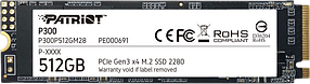 SSD M.2 накопичувач Patriot P300 512GB (P300P512GM28)