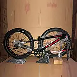 Велосипед фетбайк Hammer JUPITER FATBIKE 26", широкі колеса, чорно-червоний, фото 5