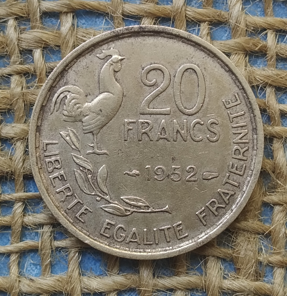 20 франкiв 1952 року францiя