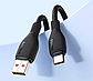 Кабель Baseus Pudding Fast Charging USB Type A - Type C 100W 1.2 м Чорний, фото 3