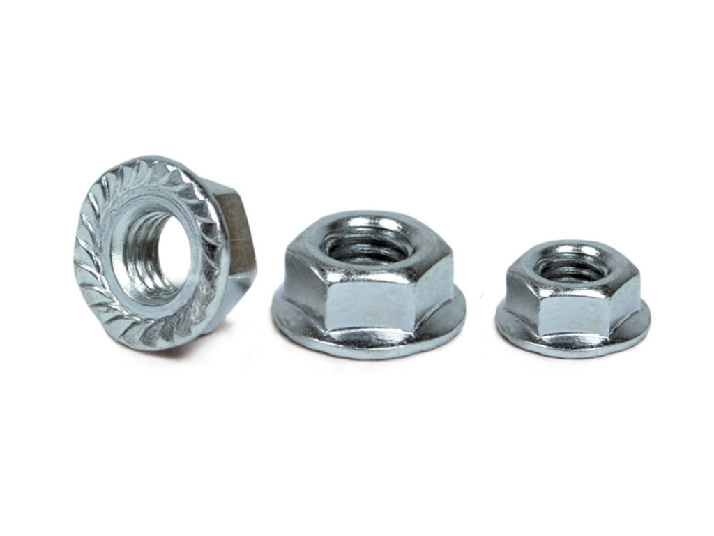 Гайка M8 A2 зубчаста фланцева нержавіюча сталь DIN 6923