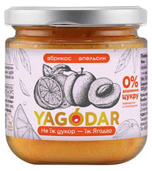 Абрикосовий джем без цукру з апельсином для десертів Yagodar 210 г