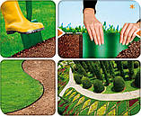 Cellfast Стрічка газонна, бордюрна, хвиляста, 15см x 9м, зелена, фото 3