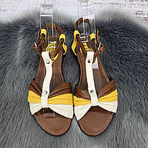 Босоніжки жіночі Белста коричневі на низькому ходу 4782, фото 2