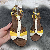 Босоніжки жіночі Белста коричневі на низькому ходу 4782, фото 3