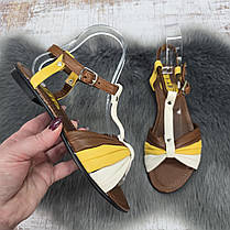 Босоніжки жіночі Белста коричневі на низькому ходу 4782, фото 4