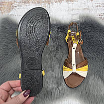 Босоніжки жіночі Белста коричневі на низькому ходу 4782, фото 5