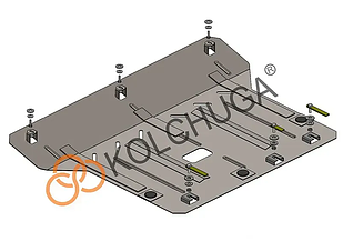 Захист двигуна Hyundai Accent V HCr RUS(з 2018--) Кольчуга