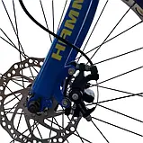 Велосипед фетбайк Hammer JUPITER FATBIKE 24", широкі колеса, синій, фото 6