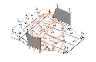 Захист двигуна Hyundai Elantra (2013-2016) Кольчуга