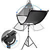 U-подібний розсіювач світла Profi-light 4 в 1 відбивач для портретного знімання (180 см x 60 см), фото 5