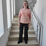 Жіноча однотонна футболка персик Туреччина, фото 6