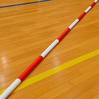 Волейбольні антени, КОМПЛЕКТ 2 шт. Для волейболу, цілісні, біло-червоні