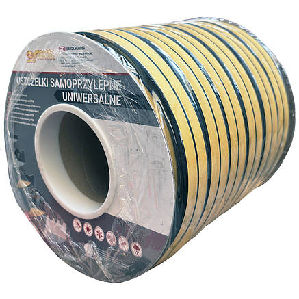 Уплотнитель самоклейка SD-1X/4-D-9x7.5 Бобіна чорний (black) (SD-1X/4-420 D100 black), фото 1