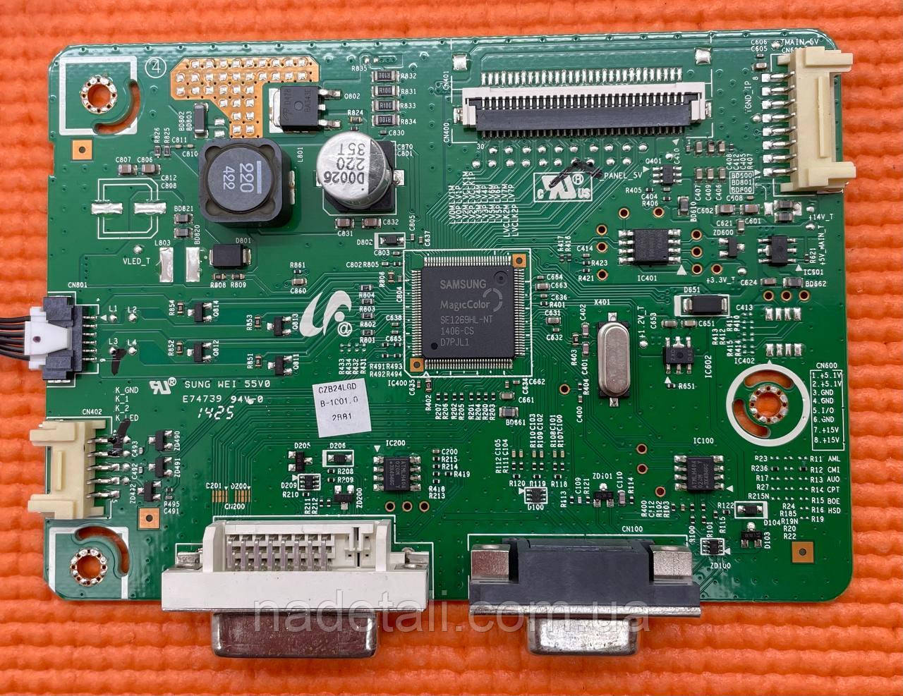 Плата mainboard скалер монітор Samsung S24C450 BN41-02060A S200/450, фото 1