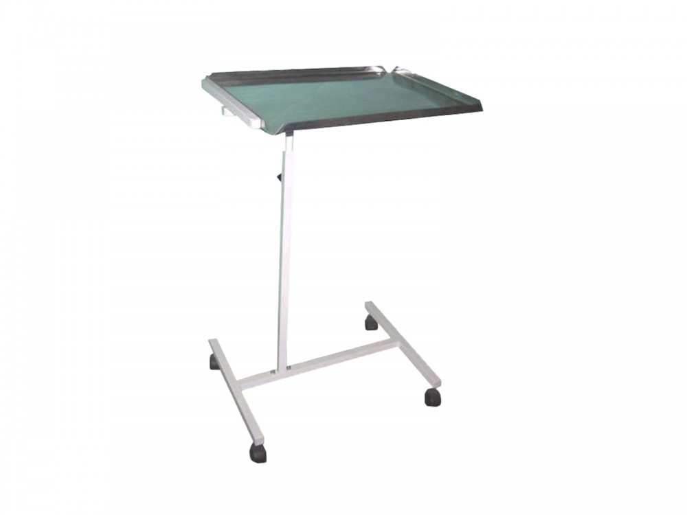 Хірургічний столик СХн, регульована висота, металевий каркас, стільниця з нержавіючої сталі, на колесах, Україна, фото 1