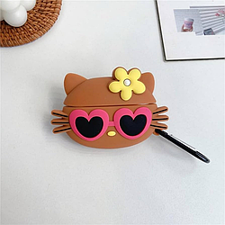 Силіконовий чохол Alitek для навушників Apple AirPods 3 Кіт + карабін