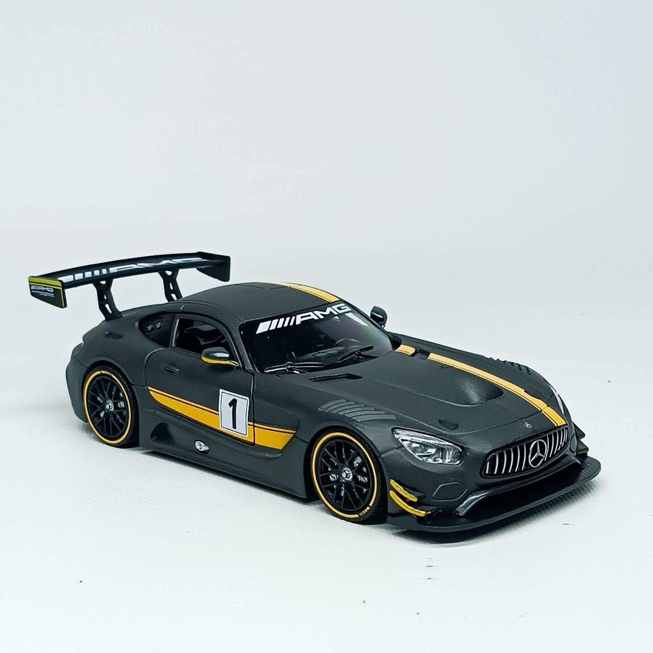 Машинка металева АвтоСвіт AP-1923 Mercedes-AMG GT3 1:24 — 18 см, відкривні двері, гумові колеса