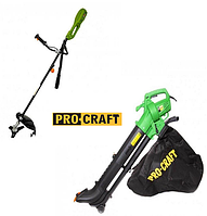 Коса електрична ProCraft GT 2200 + Садовий пилосос-повітродувка Proсraft PGU 2500