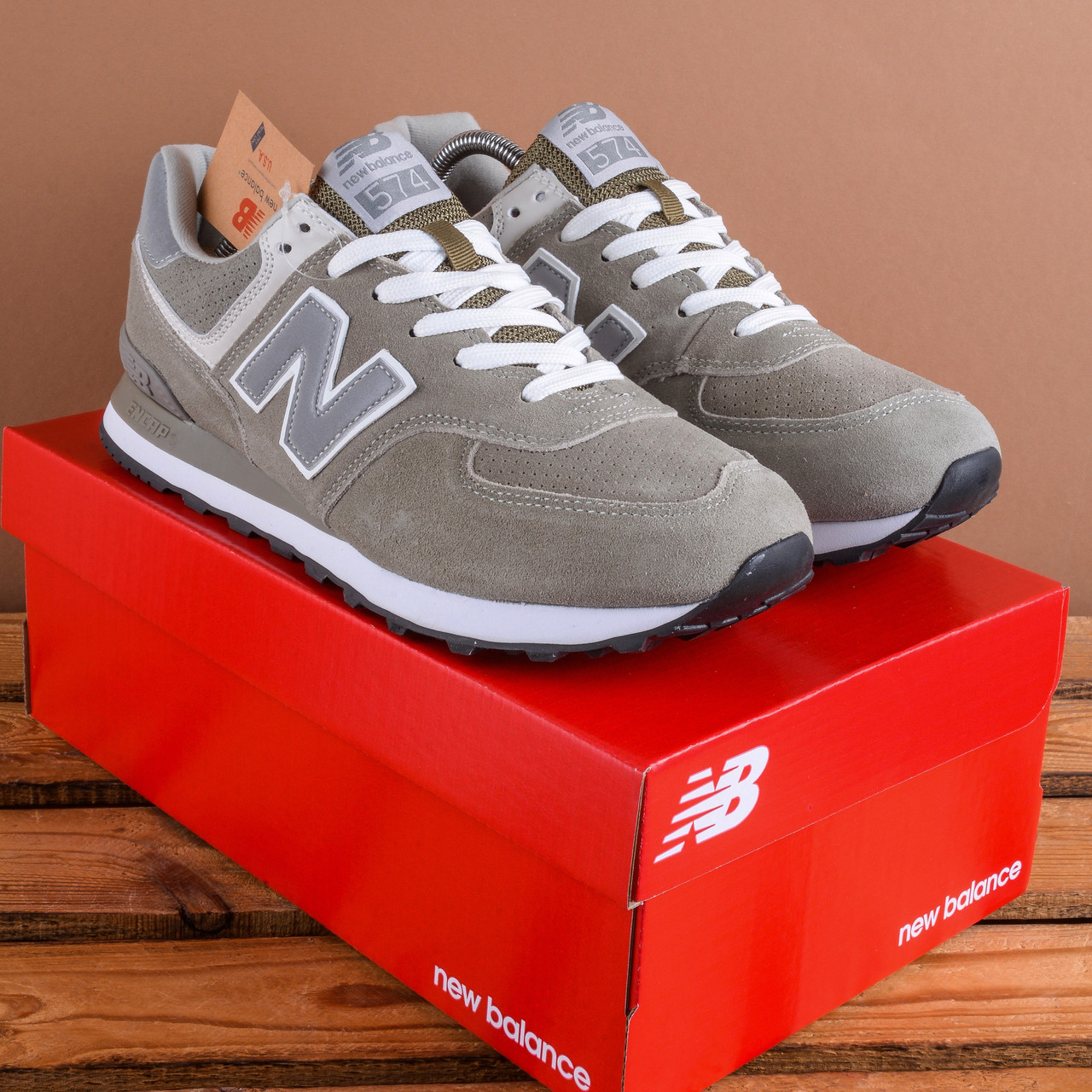 Кросівки New Balance 574 рефлективні сірі