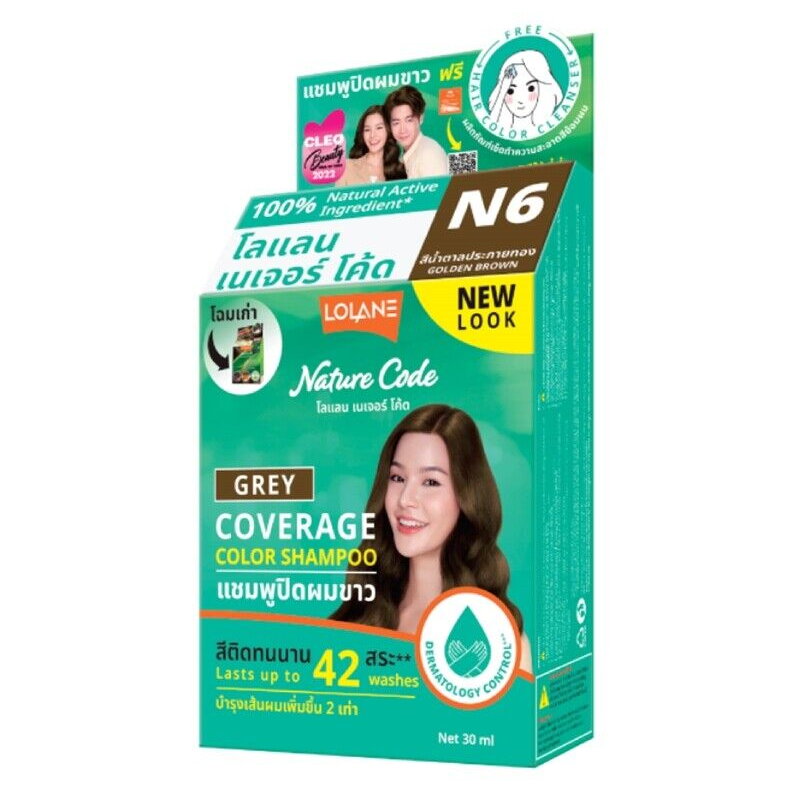 Шампунь-фарба без аміаку дбайливий догляд з сяючим результатом № 6 30 мл lolane (8850460989252) - фото 1 - id-p2620730864