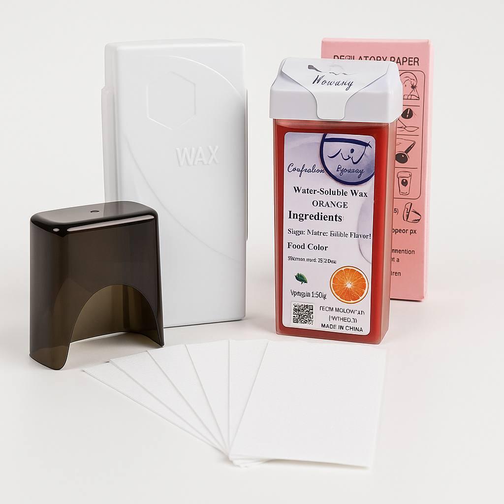 Стартовий набір для депіляції: Воскоплав касетний, віск і папір-смужки (100 шт/уп)